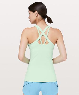 China nylon lycra great stretch tank top beautiful strappy back stretch lycra tank top for sale