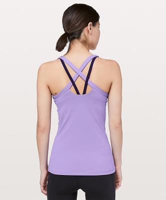 China mulher traseira strappy bonita da camiseta de alças do activewear da camiseta de alças do activewear à venda