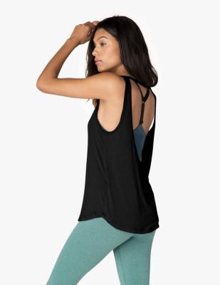 China Women Dry Sexy Backless Yoga Gym Workout Running Tank Top for sale