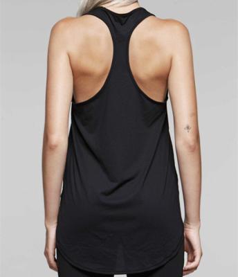 China loose fit racer back women tank top light weight tank top racer back for sale