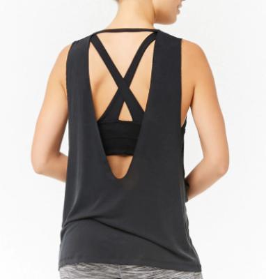 China women active wear tank loose fit activewear tank top woman for sale