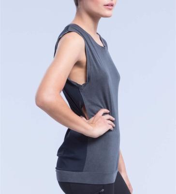 China Nylon performance moisture wicking fitness top dri fit tank top for sale