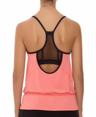 China Wholesale long elastic drawstring womens tank tops workout for sale