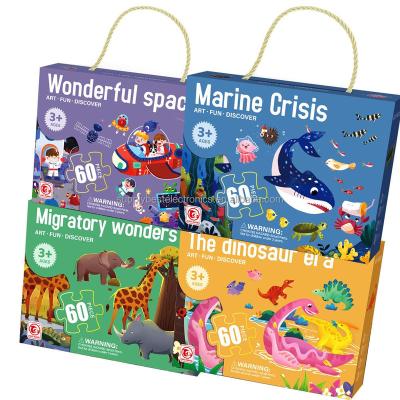 China Toy Custom Kids Educational Paper Puzzles DIY Creative Sticker Jigsaw Board for sale