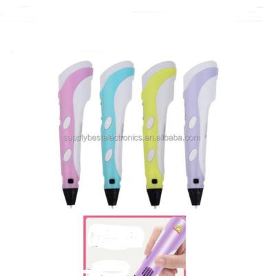 China Home Use 3D Pen LED Screen DIY 3D PLA Filament Toy Gift Printing Pen Drawing Pen For Kids Drawing 3D Printer for sale