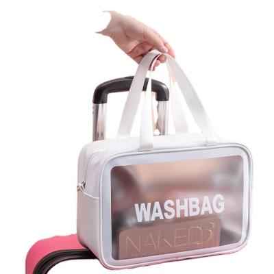 China Fashion KH Travel PVC Portable Transparent Waterproof Personal Care Lash Kit Makeup Organizer Cosmetic Bags for sale