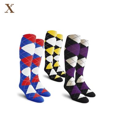 China XX-A 063 QUICK DRY Mens Long Fancyed Golf Socks Colored Golf Socks for sale