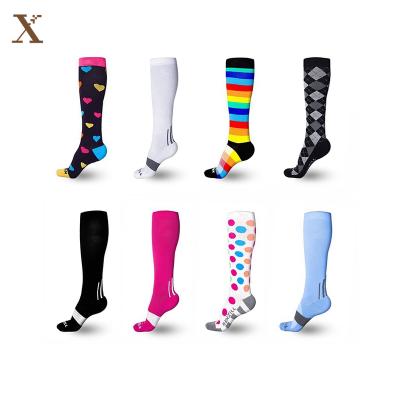 China XX-A 899 Custom Compression Socks Nylon QUICK DRY Nylon Nurse Compression Socks Fancyed Compression Sock for sale