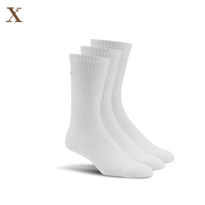 China Wholesale Cheap Plain White Thin School Socks 100 Polyester And XX-A 226 Cotton QUICK DRY Bulk Long Empty White Socks for sale