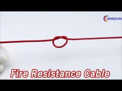 Silicone Fiberglass Fire Resistance Cable Soft Anti Aging With Copper Conductor