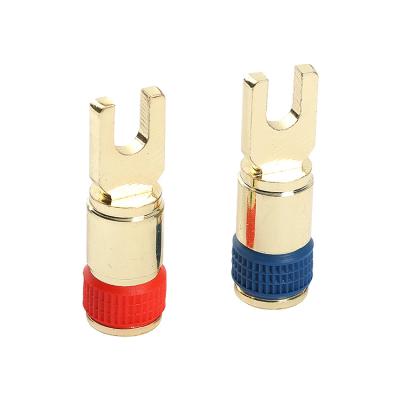 China RT-5 Good Quality 4GA Screw Crimp Hook Profession Cable Connector Shear Bolt Hook Cable Terminal Connecting Terminal for sale