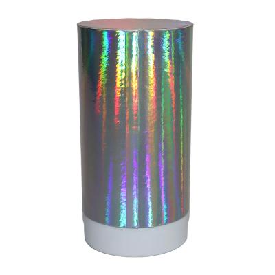 China Silver Recyclable Materials FUHING Custom Materials FUHING Tube Cylinder Recyclable Perfume Packaging Box Holographic Cardboard Tube Box for sale