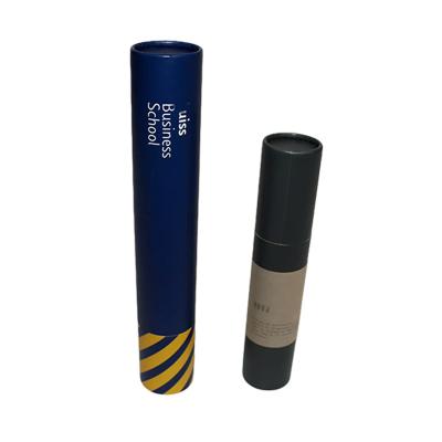 China Recycled Materials FUHING China Factory Recycled Custom Kraft Paper Tube Mailing Tube Box Round Kraft Box For Packaging for sale