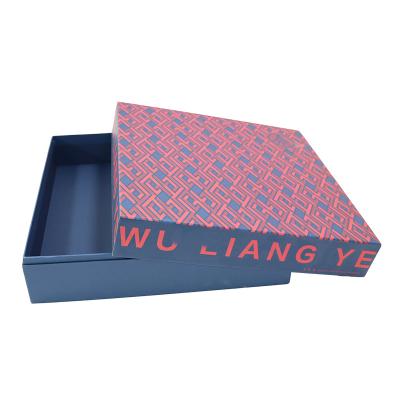 China High Quality Recycled Materials FUHING Cardboard Lid And Low Box Cardboard Lid Box Luxury Custom Rigid Clothing Packaging Printed Logo Box for sale