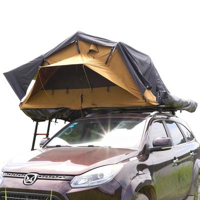 China 2021 Custom Camouflage/Field Play Factory Mini Ultralight 4wd Shell Car Roof Top Tent Soft Cover Soft Top Tent With Annex for sale