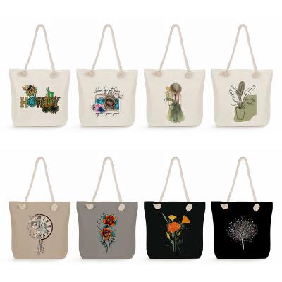 China Reusable Portable Valentine Fashion Handbags Cartoon Eco Love Casual Shopping Bag Women's Tote Bags With Custom Printed logo for sale