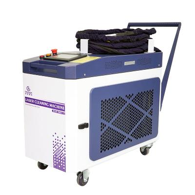 China Stainless Steel Derusting Fiber Laser Machine 1000w 1500w 2000w Laser Cleaning Machine High Speed ​​Stainless Steel Laser Cleaning Welder for sale