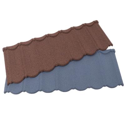 China Modern Metal Bond Roof Material Stone Coated Roof Tile Metal Roofing Tile Stone Coated Roofing Tiles Sheet for sale