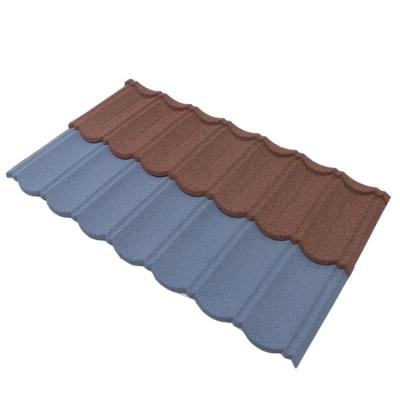 China Modern Bond Tile Roof Material Roof Sand Coated Metal Roofing Aluminum Stone Coated Tile for sale