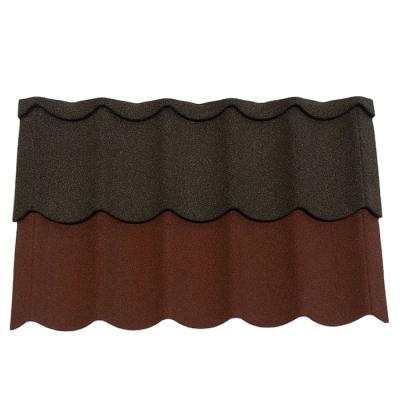 China Modern Stone Colored Wave Roof Tile Metal Roof Tile Anti Corrosion 0.50mm Coating Roofing Tile for sale