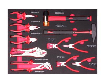 China Snap Ring Plier With Dipped Handle (Car Repair 13 Pcs Tool Kit Interal, External) And Hammer for sale