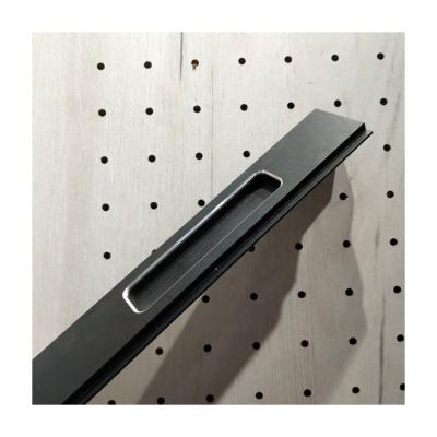 China Modern Brass Long Wardrobe Wholesale Metal Black Square Cabinet Handle For Wardrobe for sale