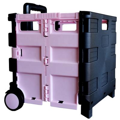 China Supermarket Shopping Multifunctional Folding Lightweight Folding Carts Cart Grocery Carts Trolley for sale