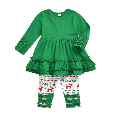 China New Arrival Fashion Christmas Boutique Kids Formal Clothing Children's Christmas Clothing Sets for sale