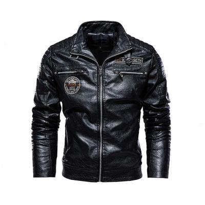 China Wholesale New Arrival Classic Autumn Classic Good Quality PU Biker Black Leather Jackets Men QUICK DRY for sale