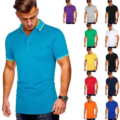 China Wholesale Custom Anti-shrink ODM Breathable 100% Cotton Solid Color Polo T-Shirt for sale