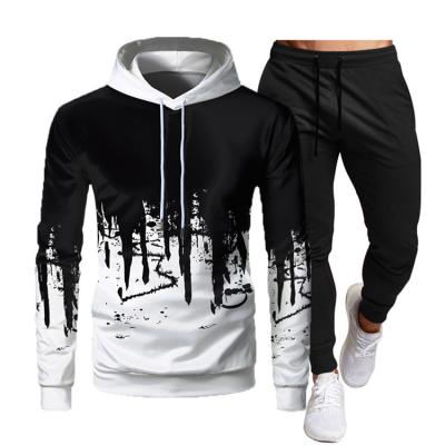 China 2021 Autumn New Custom Made Wholesale Anti-UV Sweatsuit 2 Piece Men's Clothing Pants Sets Mens Joggers Suit Set for sale