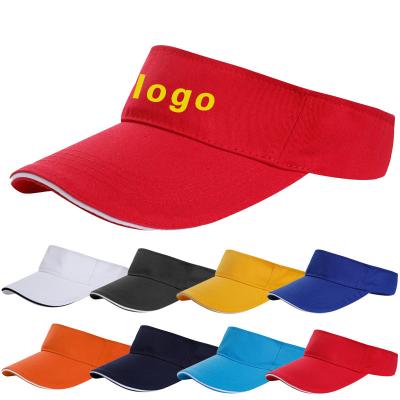 China COMMON Sun Hats Summer Hats Custom Sun Visor Sun Visor Sun Visor Sun Hat Wholesale Cotton Logo Logo Sun Visor Hat COMMON High Quality Custom Made for sale