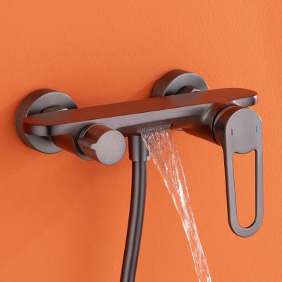 China With Sliding Bar Wall Mounted Yida Tub Shower Faucets Exposed Bathroom Bath Taps Mixer Tap With Shower for sale