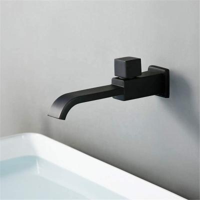 China New Design Modern Main Body Brass Single Hole Wall Mounted Cold Water Basin Faucet for sale