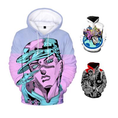 China Anti-wrinkle 28 styles JoJo's Bizarre Adventure Cloths 3D printing wholesale hoodie casual hooded sweatshirt for sale