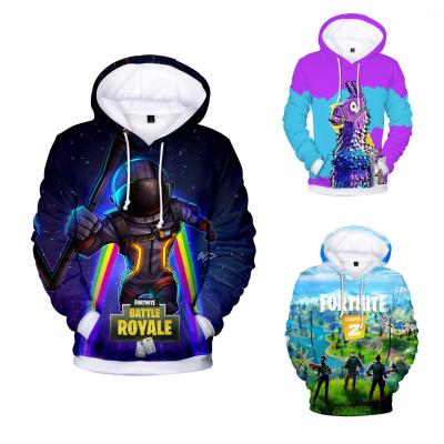 China 2022 Anti-wrinkle hot sale hoodies good quality 3D printing fortnite pullover full color customizable sweatshirt Anti-wrinkle for sale