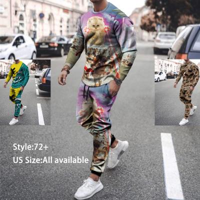 China QUICK DRY Mens Tracksuit Custom Design Sports Jogging Suit Hoodie Sweatsuit Polyester Men's Top Without Hoodie Pants Set for sale