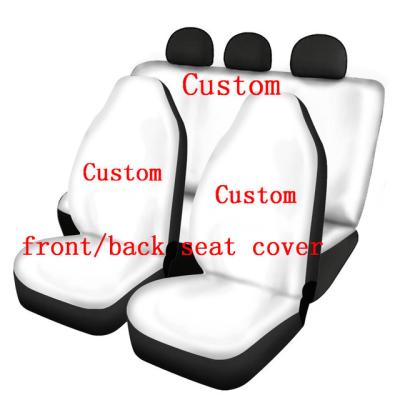 China Universal Polyester Sublimation Full Set Seat Cover Car Print Seat Cover Printing Car Seat Covers On Demand Custom Made Wholesale On Demand Printing for sale