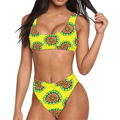 China Waterproof Special African Traditional Costume Flower Printed Swimwear Sexy Bikini Beach Wear 2 Piece Swimwear Swimwear Women Bikinis for sale