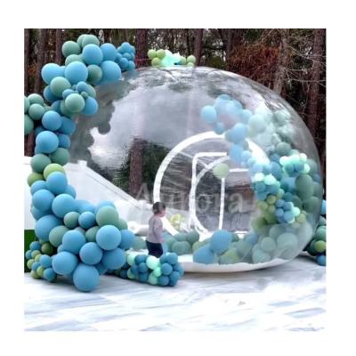 China Avtivities Popular inflatable clear dome outdoor blow up bubble tent transparent outdoor single tunnel inflatable balloons bubble house for sale