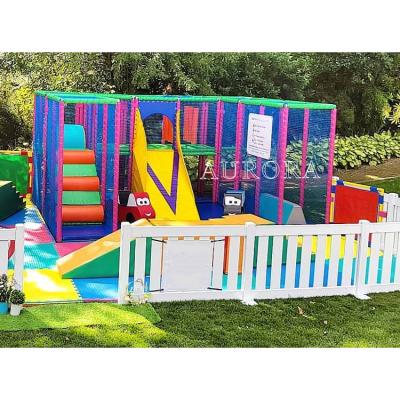 China Steel Commercial outdoor play area for infant soft play mat colorful area for toddlers indoor soft play area for sale