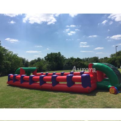 China Eco-Friendly Outdoor sport game juegos inflables infantil party rental equipment jumping castle carnival game inflatable human foosball for sale