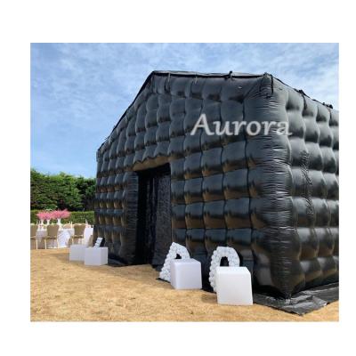 China Avtivities Outdoor party tente gonflable oxford inflatable tent black nightclub giant inflatable tents for sale