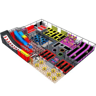 China Indoor soft playground equipment Soft Indoor Playground Kids Large Play Jumping Area Games Wholesale Big Trampoline Park For Children for sale