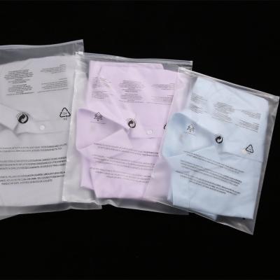 China Recyclable High Quality Custom Frosted Plastic Packaging Zipper Bags T-shirt Swimwear Zip Lock Clothing Bags for sale