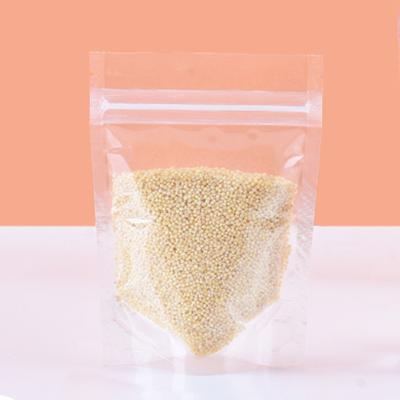 China Manufacturer Price Clear Multi-application Stand Up Pouch Resealable With Zipper Ziplock Bag Stand Up Zipper Bag 2021 Edible Packaging for sale