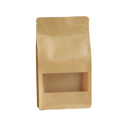 China Factory Price Flat Bottom Square Stand Recyclable Zipper Flour Packaging Bag for sale