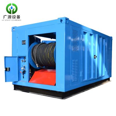 China Sewer Sewage Pipe Cleaner 6 Cylinder 121kw Diesel Engine High Pressure Sewer Drain Cleaning Machine for sale