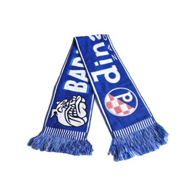 China Polyester Wholesale Customaize Size And Pattern Jacquard Fan Scarf For Stadium for sale