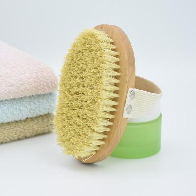 China All Natural Wholesale Yue Sisal Stiffens Bath Brush Dry Skin Cellulite Body High Quality Eco-Friendly Natural Bamboo Brush for sale